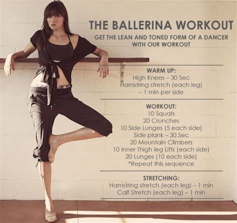 Dancer Workout Ballerina Workout Ballet Workout