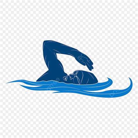 Athletic Logo Silhouette Png Images Swimming Athlete Logo Vector