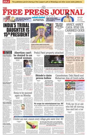 Free Press Journal Mumbai Edition Fri Jul