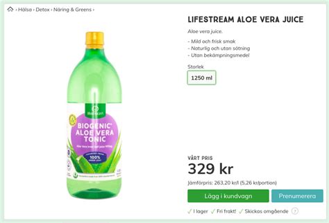 5 Aloe Vera Produkter Jag Alltid Har Hemma Tarmrening