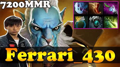 Ferrari 430 7200 Mmr Plays Phantom Lancer Gameplay Dota 2 Youtube