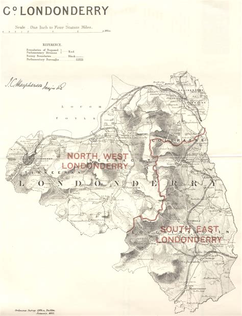 Map of the County of Londonderry