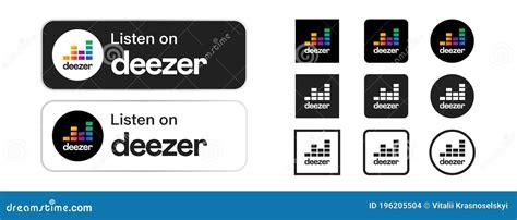 Deezer Logo Editorial Illustrative On White Background | CartoonDealer ...