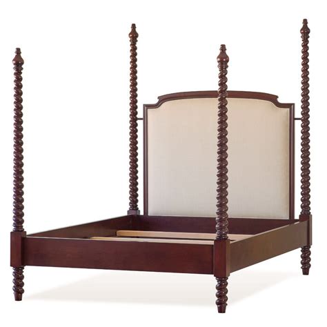 Betsy Barley Twist Upholstered Four Poster Bed The Beautiful Bed Company