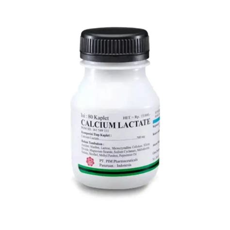 Jual Calcium Lactate Kalsium Botol Shopee Indonesia