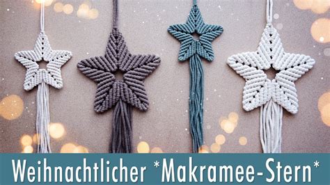 Makramee Weihnachtsstern Wundersch Ne Weihnachtsdekoration Aus