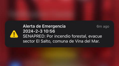 Alerta Sae Piden Evacuar Sector De El Salto De Viña Del Mar