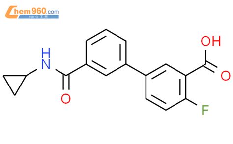 1261936 90 6 5 3 cyclopropylcarbamoyl phenyl 2 fluorobenzoic acid化学式