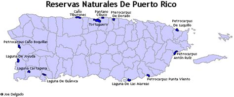 Mapa Reservas Naturales De Puerto Rico