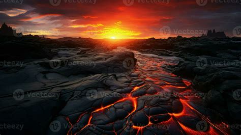 AI generated geology lava plateau landscape 35494303 Stock Photo at ...