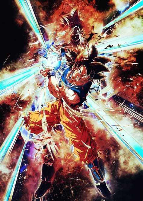 Goku Ultra Instinct Poster By Nguyen Dinh Long Displate