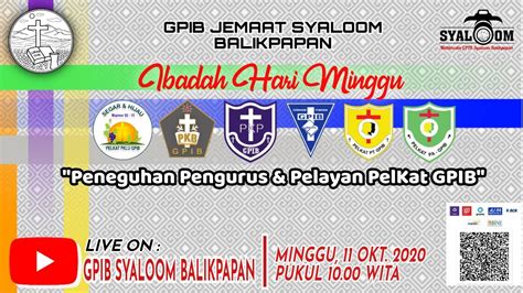 IBADAH PENEGUHAN PENGURUS KE 6 PELKAT DAN PELAYAN PA PT GPIB SYALOOM