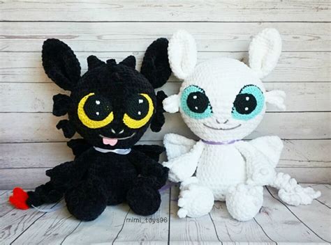 Toothless Day Fury Amigurumi Crochet How To Train Your Dragon Etsy