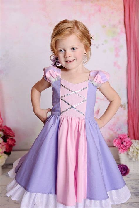 Gorgeous Rapunzel Tangled Costume Princess Dress With Built In Princess