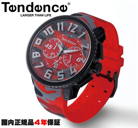 【楽天市場】テンデンス Tendence 腕時計 ガリバーラウンド カモフラージュ柄 レッド Ty046024 正規品 メーカー4年間保証