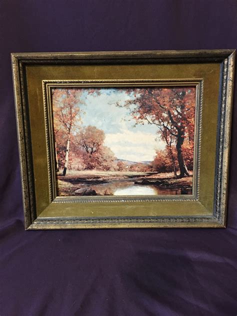 Vintage Robert Wood Signed Fine Art Prints Late Autumn | Etsy