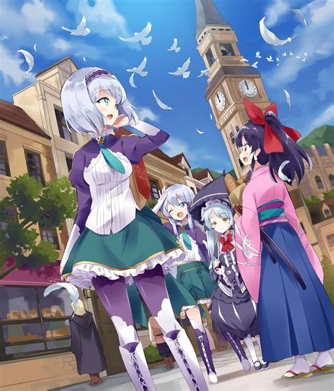 linse shileska, else shileska, kokonoe yae, and leen (isekai wa