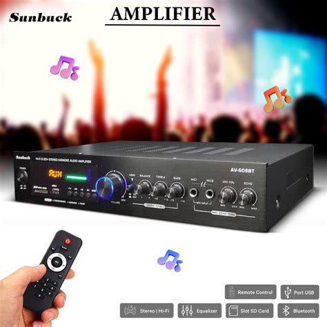 Jual Sunbuck Audio Bluetooth Super Mega Bass Amplifier Karaoke 5CH 600W