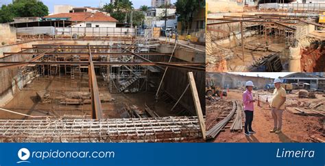 Obras de recuperação e construção de piscinões no centro de Limeira