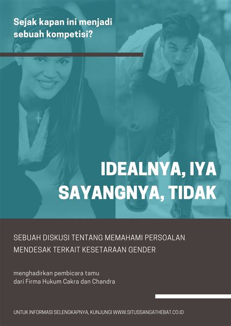 Gunakan Contoh Poster Kesetaraan Gender Gratis Canva