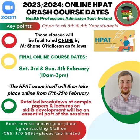 hpat crash  bookings  carlow academy