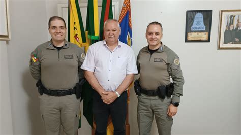 Comandantes Da Brigada Militar Visitam O Prefeito De Sobradinho