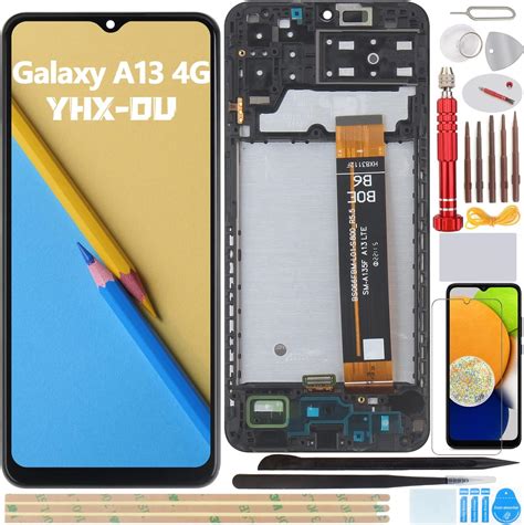 Yhx Ou Noir Amoled Cran Avec Ch Ssis Pour Samsung Galaxy A G