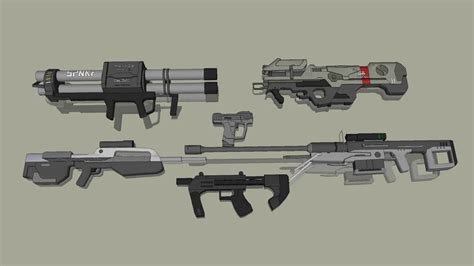 Halo Guns 3d Warehouse