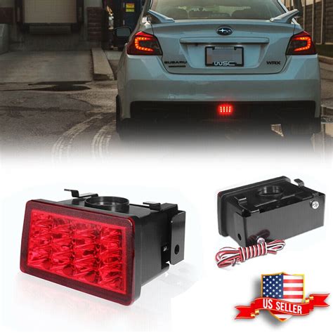 GTINTHEBOX Set Red Lens F1 Style Strobe LED Rear Fog Brake Tail Light