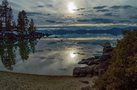 Sand Harbor Sunset Photograph by Lisa Fisher - Fine Art America