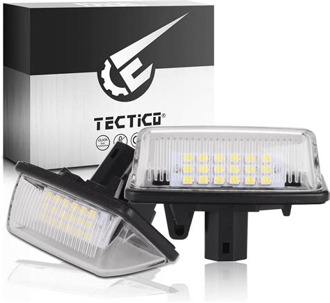 Amazon Fr Tectico Led Clairage Plaque Immatriculation Auto Feux