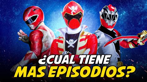 Power Rangers Las Temporadas Con Mas Episodios Youtube