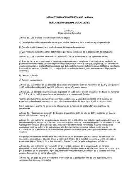 PDF Reglamento General de Exámenes DOKUMEN TIPS