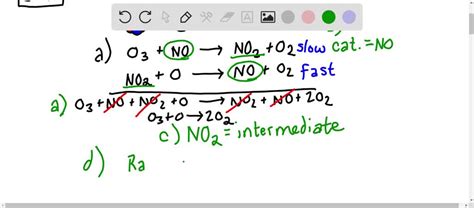 Solved A Proposed Two Step Mechanism For The Destruction Of Ozone In