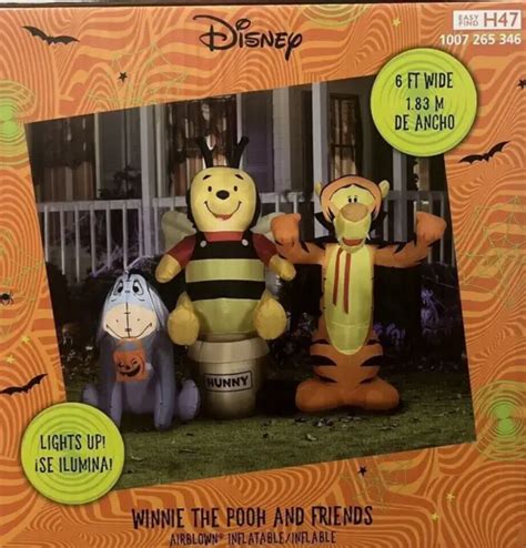 DISNEY 6FT WINNIE The Pooh Friends Scene Halloween Inflatable Tigger