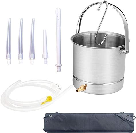 Amazon GNEGKLEAN Enema Kit Stainless Steel 2 Quart Capacity Bucket