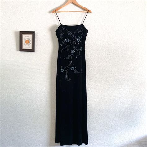 Vintage Betsy Adam Whimsigoth Velvet Maxi Dress Depop