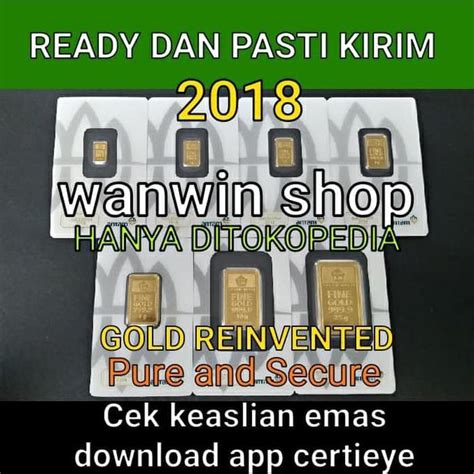 Jual 3 GR GRAM GOLDBAR LOGAM MULIA LM EMAS BATANGAN ANTAM