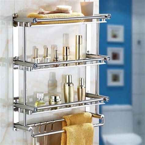 Bathroom Wall Storage Shelving Bathroom Shelf Wall Mount Rustic Towel