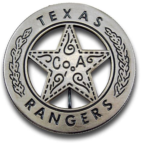 Texas Ranger Peso Back Badge – Wild Wild West