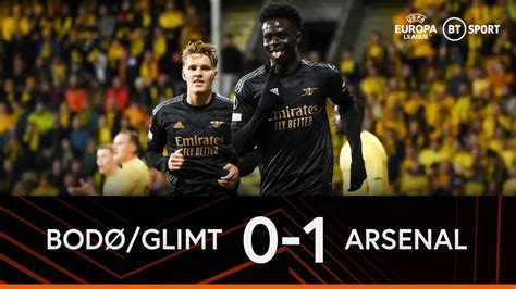 Bodø Glimt V Arsenal 0 1 Bukayo Saka Secures Gunners Win In Norway