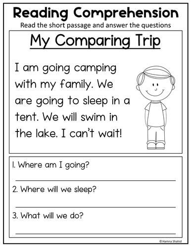 Reading Comprehension Passages And Questions Teaching Resources