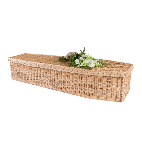 Golden Willow Coffin Traditional Shape Natural Endings