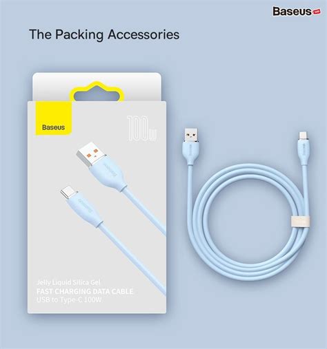 Baseus Jelly Liquid Silica Gel Fast Charging Data Cable Usb To Type C