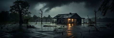 Flooded City Streets after Severe Flooding Stock Illustration ...