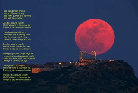 Bad Moon Rising - CCR Lyrics by Jones996 on DeviantArt