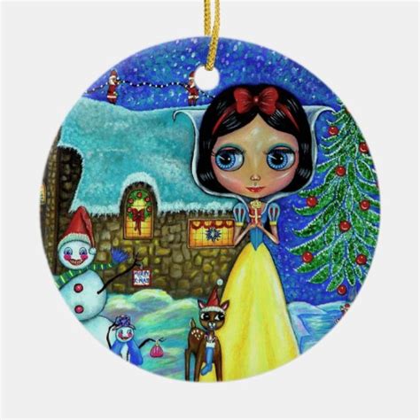 Snow White Christmas Ornament | Zazzle.co.uk