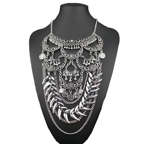 Aliexpress Buy Vintage Trendy Statement Bib Necklace Jewelry