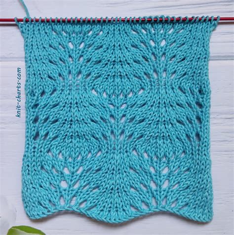 Free Knitting Patterns Lace Wavy Stitch Knitting Pattern