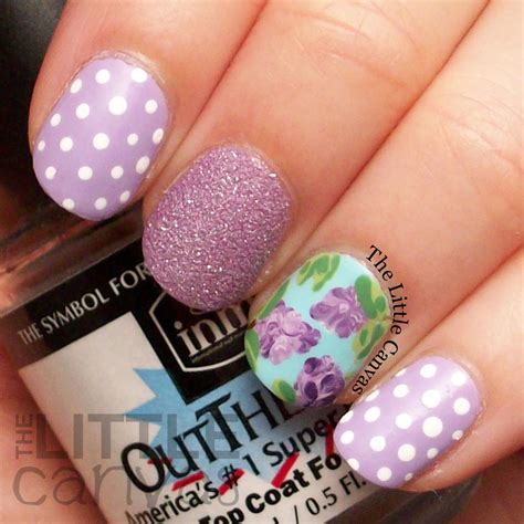 Lilac Nail Art - The Little Canvas